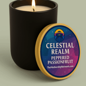 Celestial Realm Peppered Passionfruit Soy Candle — 14oz Engraved Scented Candle
