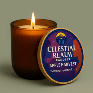 Celestial Realm Apple Harvest Scented Soy Candle — 14oz Engraved Jar