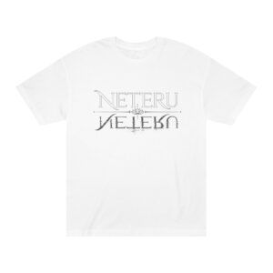 Neteru Mirror Logo Tee — Mythic Retro Graphic T‑Shirt
