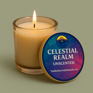 Celestial Realm 14oz Scented Soy Candle — Engraved Unscented Jar
