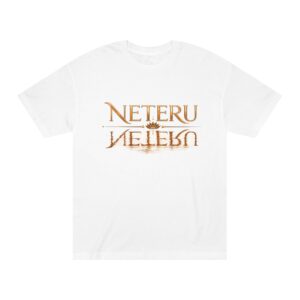 Neteru Mirror Logo Tee — Egyptian-Inspired Graphic T-Shirt