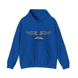 Nahesi Wings Gold Hooded Sweatshirt with Artistic Design