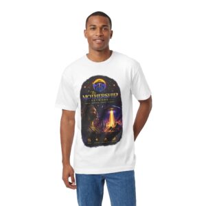 Mothership Network Sci‑Fi Graphic Tee — UFO Abduction Poster Design