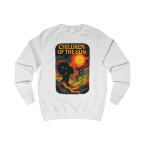 Children of the Sun Sweatshirt — Retro Psychedelic Sun Graphic Crewneck