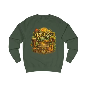 Roots Vibes Sweatshirt — Reggae Music Graphic Crewneck