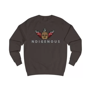 Indigenous Feather Mask Crewneck