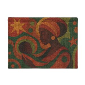Woven Wall Tapestry — Mother and Child African-Inspired Art Print