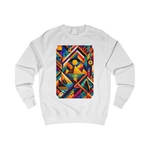 Abstract Geometric Sunset Sweatshirt