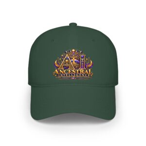Ancestral Intelligence Embroidered Flex Cap - Low Profile Baseball Hat