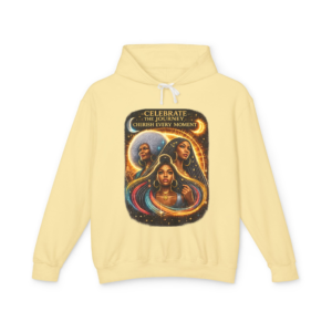 Celebrate the Journey Hoodie — Inspirational Afrocentric Art Sweatshirt