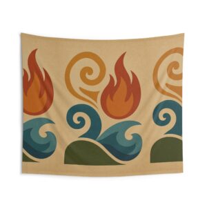 Elemental Waves Wall Tapestry