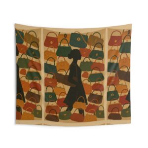 Vintage Handbag Fashionista Indoor Wall Tapestry