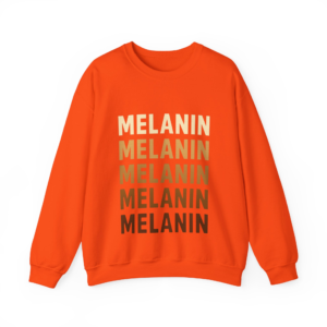 My Melanin Crewneck Sweatshirt — Gradient Melanin Typography