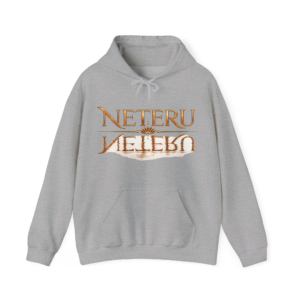 Neteru Reflective Logo Hoodie — Egyptian-Inspired Mythic Design